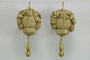 Boucles d'oreilles Boucles d'oreilles Bacchus - Camées en pierre de lave en or 14 carats 58 Facettes 7396