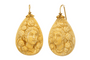 Boucles d'oreilles Boucles d'oreilles - Camées en lave et or jaune 14 carats 58 Facettes 7438