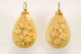Boucles d'oreilles Boucles d'oreilles - Camées en lave et or jaune 14 carats 58 Facettes 7438