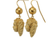 Boucles d'oreilles Boucles d’oreilles antiques - Camées de lave en or 14 carats 58 Facettes 7446