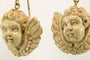 Boucles d'oreilles Boucles d’oreilles antiques - Camées de lave en or 14 carats 58 Facettes 7446