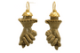 Boucles d'oreilles Boucles d’oreilles - Figa antiques en or 14 carats et lave de Sicile 58 Facettes 7458