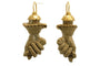 Boucles d'oreilles Boucles d’oreilles - Figa antiques en or 14 carats et lave de Sicile 58 Facettes 7458