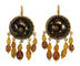 Boucles d'oreilles Boucles d'oreilles anciennes en or 14 carats et écaille de tortue 58 Facettes 7608