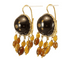 Boucles d'oreilles Boucles d'oreilles anciennes en or 14 carats et écaille de tortue 58 Facettes 7608