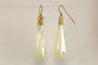 Boucles d'oreilles Boucles d’oreilles anciennes en or 14 carats et nacre 58 Facettes 7600