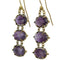 Boucles d'oreilles Boucles d'oreilles anciennes en or 14 carats et améthystes 58 Facettes 7338