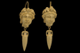 Boucles d'oreilles Boucles d'oreilles - Camées antiques en pierre de lave en or 14 carats 58 Facettes 7604