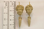 Boucles d'oreilles Boucles d'oreilles - Camées antiques en pierre de lave en or 14 carats 58 Facettes 7604