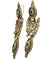 Boucles d'oreilles Boucles d'oreilles pendeloques ibériques - Or jaune 18 carats, émeraudes et diamants 58 Facettes 7616