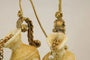 Boucles d'oreilles Boucles d’oreilles antiques en ivoire sculpté et or 14 carats 58 Facettes 7602