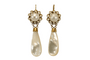 Boucles d'oreilles Boucles d'oreilles anciennes en or 14 carats et perles naturelles 58 Facettes 7594