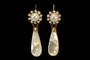 Boucles d'oreilles Boucles d'oreilles anciennes en or 14 carats et perles naturelles 58 Facettes 7594