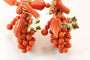 Boucles d'oreilles Boucles d’oreilles anciennes - Corail de Sicile en or 14K 58 Facettes 7630