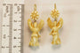 Boucles d'oreilles Boucles d’oreilles antiques en or 14 carats et ivoire sculpté 58 Facettes 7482
