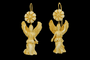 Boucles d'oreilles Boucles d’oreilles antiques en or 14 carats et ivoire sculpté 58 Facettes 7482