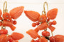 Boucles d'oreilles Boucles d’oreilles anciennes en or 14 carats et corail 58 Facettes 7650