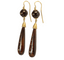 Boucles d'oreilles Boucles d’oreilles anciennes en or, piqué sur écaille de tortue 58 Facettes 7410