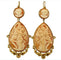 Boucles d'oreilles Boucles d’oreilles anciennes camées corniola en or jaune 14 carats 58 Facettes 7654