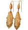 Boucles d'oreilles Boucles d’oreilles anciennes camées corniola en or jaune 14 carats 58 Facettes 7654