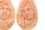Boucles d'oreilles Boucles d'oreilles en or 14 carats avec camées en corail 58 Facettes 7664