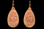 Boucles d'oreilles Boucles d'oreilles en or 14 carats avec camées en corail 58 Facettes 7664