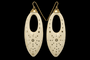 Boucles d'oreilles Boucles d'oreilles créoles anciennes en or jaune 14 carats et ivoire 58 Facettes 7662