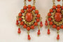 Boucles d'oreilles Boucles d’oreilles antiques en or jaune 14 carats et corail rouge 58 Facettes 7666