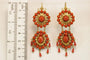 Boucles d'oreilles Boucles d’oreilles antiques en or jaune 14 carats et corail rouge 58 Facettes 7666
