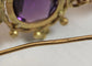 Boucles d'oreilles Boucles d'oreilles anciennes en or 14 carats et améthystes 58 Facettes 7674