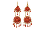 Boucles d'oreilles Boucles d'oreilles anciennes en or 14 carats et corail 58 Facettes 7668