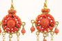 Boucles d'oreilles Boucles d'oreilles anciennes en or 14 carats et corail 58 Facettes 7668
