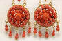 Boucles d'oreilles Boucles d'oreilles anciennes en or 14 carats et corail 58 Facettes 7668