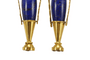 Boucles d'oreilles Castellani - Boucles d’oreilles amphores en or jaune et lapis-lazuli 58 Facettes 7684
