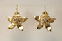 Boucles d'oreilles Boucles d’oreilles - Fleur en or 14 carats avec perles et saphirs 58 Facettes 7690