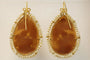 Boucles d'oreilles Boucles d'oreilles anciennes - Camées en sardonyx en or jaune 14 carats 58 Facettes 7682