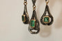 Boucles d'oreilles Boucles d'oreilles catalanes anciennes en or 14 carats, diamants et émeraudes 58 Facettes 7686