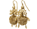 Boucles d'oreilles Boucles d'oreilles anciennes - Perles naturelles en or 14 carats 58 Facettes 7708