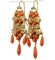Boucles d'oreilles Boucles d’oreilles anciennes en or jaune 14 carats, corail et perles 58 Facettes 7712