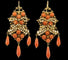 Boucles d'oreilles Boucles d’oreilles anciennes en or jaune 14 carats, corail et perles 58 Facettes 7712