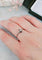 Bague 57 Bague solitaire vintage en or gris 18 carats et diamant 0,15 ct 58 Facettes 320