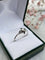 Bague 57 Bague solitaire vintage en or gris 18 carats et diamant 0,15 ct 58 Facettes 320