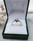 Bague 57 Bague solitaire vintage en or gris 18 carats et diamant 0,15 ct 58 Facettes 320