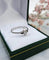 Bague 57 Bague solitaire vintage en or gris 18 carats et diamant 0,15 ct 58 Facettes 320