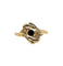 Bague 54 Bague en or jaune 18 carats avec saphir et diamants 58 Facettes 521