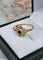Bague 54 Bague en or jaune 18 carats avec saphir et diamants 58 Facettes 521