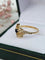 Bague 54 Bague en or jaune 18 carats avec saphir et diamants 58 Facettes 521