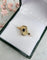 Bague 54 Bague en or jaune 18 carats avec saphir et diamants 58 Facettes 521