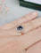 Bague 51,5 Bague marguerite en or rose et platine avec saphir et diamants 58 Facettes 387