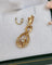 Pendentif Pendentif vintage entrelacé en or rose 18 carats et diamants 58 Facettes 643